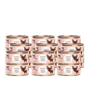 Terra Canis Huhn Pastinake & Chamomile Mini dogs wet food 18x100g i Premium dog food in 100% food quality of all raw materials i calcium healthy grain and gluten-free