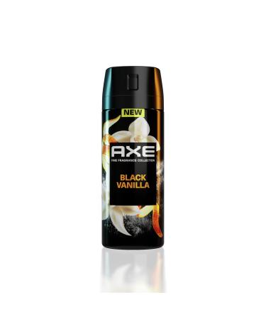 AXE Fine Fragrance Collection Premium Body Spray Black Vanilla with Orange + Sandalwood with 72H Odor Protection Aluminum-Free 4 oz