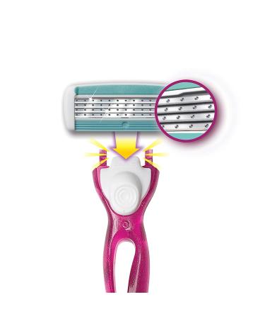 BIC Soleil Click 5 Women's Disposable Razor - 5 Blade with 1 Handle and 10 Cartridges for Smooth Shave - Buy Online on SooperMarket.com