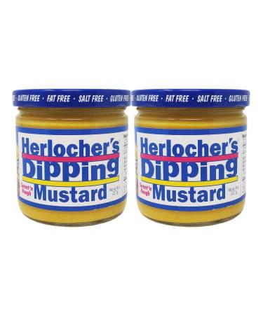 Herlocher's Dipping Mustard, Two 8 oz. Jars
