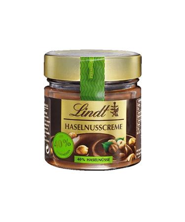 Lindt chocolate - spread hazelnut cream |220 G |Hazelnut spread in the glass with aromatic cocoa and 40 % roasted hazelnuts |Chocolate spread |Chocolate gift hazelnut cream 40 %