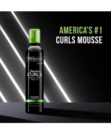 TRESemm Flawless Curls Mousse with Coconut & Avocado Oil - Extra Hold, Lightweight Formula - 2 pk 15 oz - Paraben & Alcohol Free - Soft, Bouncy Curls - Buy Online on SooperMarket.com