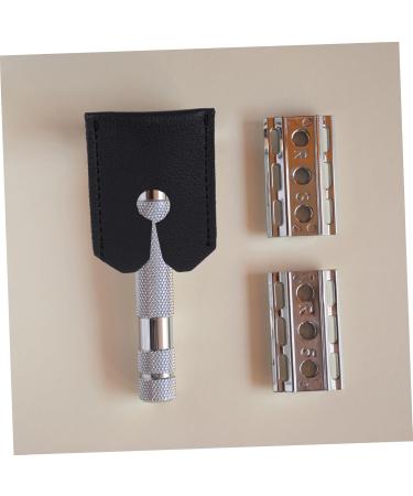 Mikinona Protective Cover for Razor - 2-Piece Shaver Shell Storage & Safety Case | Synthetic Leather Shaving Head Gear - Buy Online on SooperMarket.com