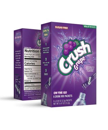 Crush Powder Drink Mix - Sugar Free & Delicious (Classic Variety, 30 Sticks) - Buy Online on SooperMarket.com