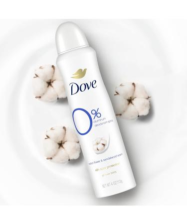 Dove 0% Aluminum Deodorant Dry Spray Cotton Flower & Sandalwood 3 Count for 48-Hour Protection Aluminum Free 4 oz Cotton Flower and Sandalwood 4 Ounce (Pack of 3) - Buy Online on SooperMarket.com