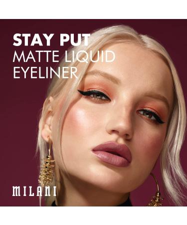 Milani Anti-Gravity Black Mascara with Castor Oil & Stay Put Matte Liquid Eyeliner Bundle - Buy Online on SooperMarket.com