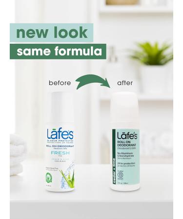 Lafe's Natural Deodorant 3oz Roll-On | Aluminum Free for Men & Women | Paraben & Baking Soda Free | 24-Hour Protection | Cedar & Lime | 2 Pack - Buy Online on SooperMarket.com