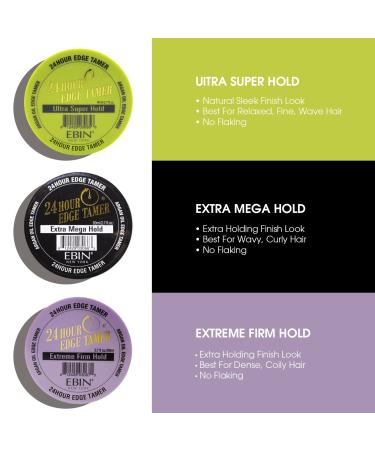 EBIN NEW YORK 24 Hour Edge Tamer Kit - 2.7oz No Flaking, No White Residue, Shine & Smooth Finish - Buy Online on SooperMarket.com