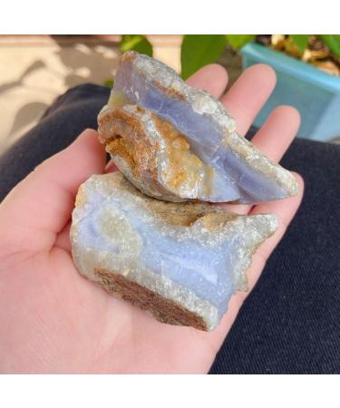 190g Natural Raw Blue Lace Agate Rough Stones Crystal Minerals and Stones Rough Gemstones Original Specimen for Home Decor Gifts Full of Texture (Size : 140-190g) - Buy Online on SooperMarket.com