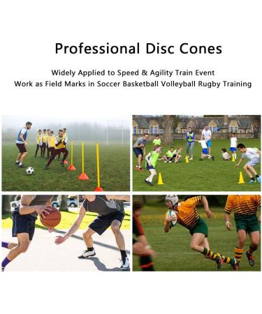 VGEBY 10Pcs Silicone Spot Markers for Speed and Agility Training - Ideal for Soccer, Basketball, Baseball and Athletics - Buy Online on SooperMarket.com