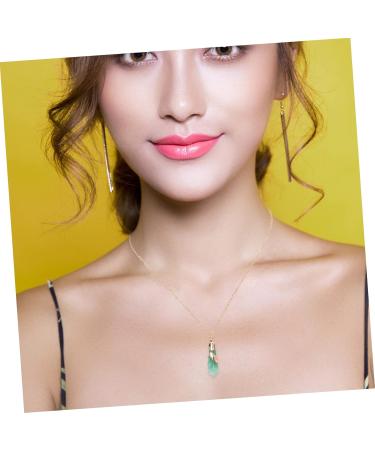 KALLORY 1pc Crystal Rough Necklace Healing Crystal Necklace Clavicle Chain Neck Decoration Grace Miss Tennis - Buy Online on SooperMarket.com