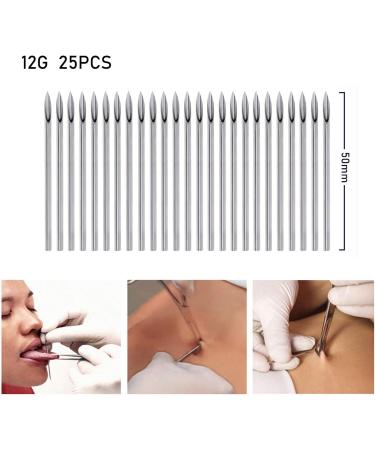 100Pcs Sterile Body Piercing Needles - 12G 14G 16G 18G for Ear & Nose Piercings - International Shipping Available - Buy Online on SooperMarket.com