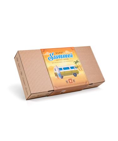 Gourmet Summer Coffee Gift Set for Men & Women 10 of The World's Finest Single Estate Specialty & Organic Coffees | Brew & Enjoy Anytime Anywhere | Hamper Style Letterbox Gift Idea for Him & Her Summer Gift Box