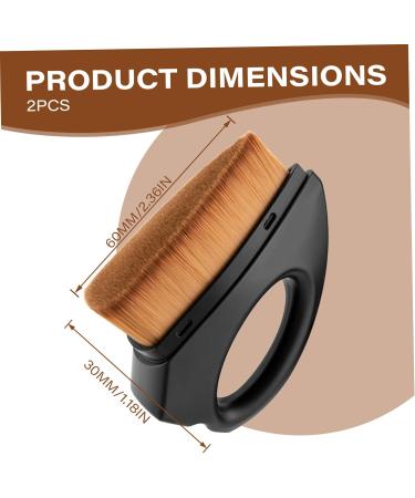 2Pcs Sunscreen Applicator for Kids Makeup Brush Brush Iron Shape Fiber Sunscreen Applicator with Protective Cap Soft Brush on Sunscreen Easy to Apply for Kids - Buy Online on SooperMarket.com
