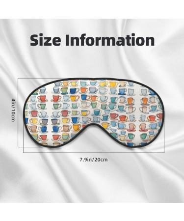Buy SSIMOO Hand Drawn Teapots & Cups Eye Mask - Soft Breathable Perfect for Travel & Relaxation - International Shipping Available - Buy Online on SooperMarket.com