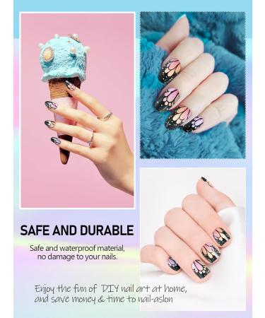 Kalolary Gel Nail Polish Strips Semi Cured Nail Gel Art Sticker Waterproof Full Nail Wraps Decal Sets with Nail File and Stick for Women Girls Nail Art Decor (UV/LED Lamp Required) (14) - Buy Online on SooperMarket.com