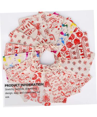 PLAFOPE Chrismas Bags 16pcs Candy Buggy Bag Candy Bags Christmas Linen Bags Christmas Bag Cute Christmas Deer - Buy Online on SooperMarket.com