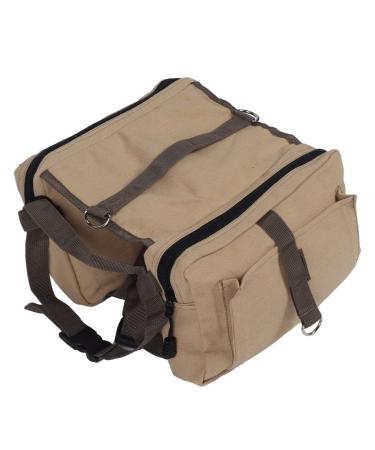 Qcwwy Dog Backpack Harness Dog Pack Hound Dog Saddle Bag Backpack with Side Pockets for Travel Camping Hiking Medium Large Dog