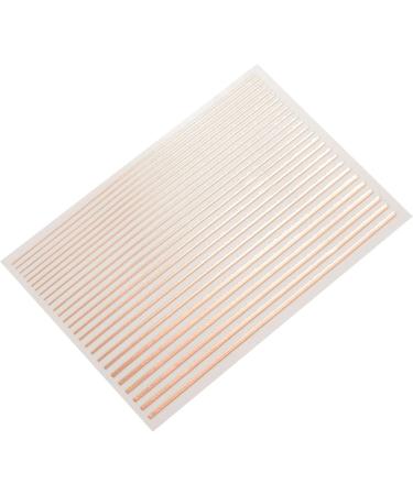 Gold 3D Nail Sticker Stripe Lines Adhesive Striping Tape Nail Art Gold Silver 3Pc Nail - Buy Online on SooperMarket.com