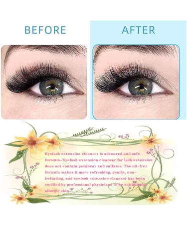 Lash Cleansing Concentrate 100ml Professional Eyelash Extension Shampoo - Natural Foaming Cleanser for Extensions, Salon Home Care - Pomelo Scent - Buy Online on SooperMarket.com