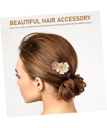 ABOOFAN 1 Pair Bridal Hair Accessories Wedding Hair Accessories Fairy Jewelry for Women Hair Comb Wedding Hair Combs for Wedding Hair Combs for Women Decorative Light Luxury Hairpin Bride - Buy Online on SooperMarket.com