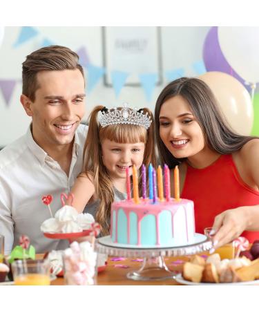 Makone Birthday Queen Sash & Tiara Set - Silver Rhinestone Tiara & Glitter Sash for Women and Girls - Buy Online on SooperMarket.com