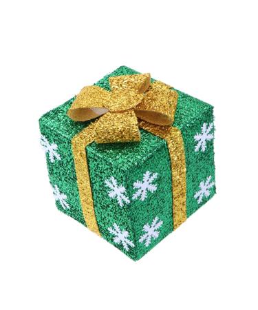 Cabilock Box Shop Decoration Decorative Wall Basket Showcase Adornment Christmas Bag Green 15.00X15.00X15.00CM