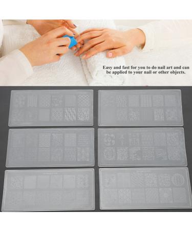 Nail Art Stamp Kit - 10 Silicone Stamping Plates & Stamper Set for Stunning Manicure Designs - International Shipping Available - Buy Online on SooperMarket.com