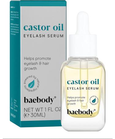 Baebody Castor Oil Eyelash Serum 1 fl oz - Boost Lash Growth & Nourishment - Buy Online on SooperMarket.com
