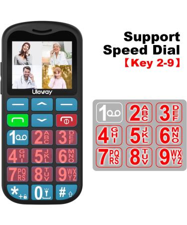 Uleway 4G Senior Cell Phone - Contract-Free Large Buttons SOS & Flashlight 1.7 LCD USB-C Charging Perfect for Seniors - Buy Online on SooperMarket.com