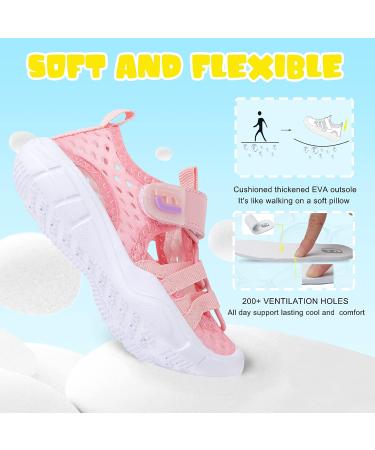 JOINFREE Toddler Water Shoes - Breathable Quick Dry Beach Sandals, Lightweight & Flexible - 7 Toddler Pink - Buy Online on SooperMarket.com