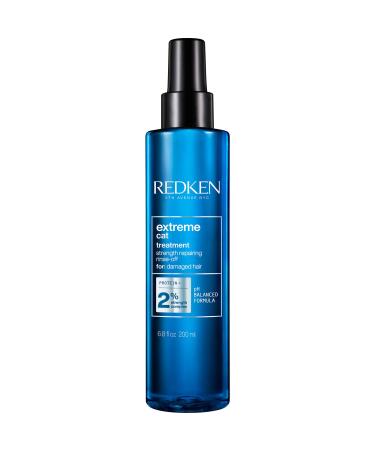 Redken Extreme CAT Anti-Damage Protein Reconstructing Rinse Out Treatment | For Distressed Hair | Strengthens Hair & Adds Shine | With Ceramide 6.8 Fl Oz  New Look