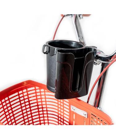 Bike Cup Holder with Cell Phone and Key Holder - Black | For Cruiser, Bicycle, Motorcycle, Scooter & Boat - Buy Online on SooperMarket.com