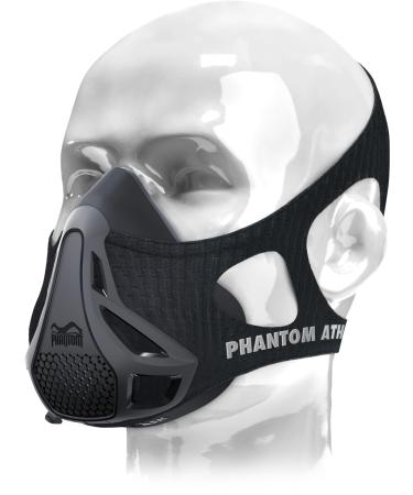 Phantom Athletics Training Mask - Endurance Training for More Performance in Sports Black L