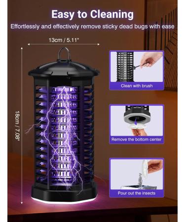 Meoligram 2-in-1 Insect Destroyer - UV Mosquito Trap & LED Fly Catcher for Indoor/Outdoor Use - Buy Online on SooperMarket.com