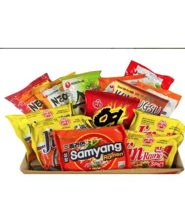 Korean Top Selling Ramen Noodle Mix Assorted Box (15 Pack) BY SPICEHUB