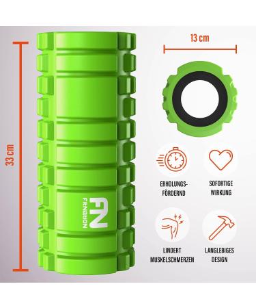 Fit Nation Fascia Roll Set with E-Book & Video Course | Massage Scooter for Backs Legs & Arms | Yoga & Fitness Fascia Roll (33x13 cm) - Buy Online on SooperMarket.com