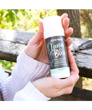 Rustic MAKA Luna Bliss Natural Deodorant 3-Pack - Aluminum Free, Paraben Free, Vegan - Activated Charcoal & Magnesium Formula for Women - Buy Online on SooperMarket.com