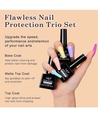 Gel Nail Polish Kit with 72W UV Lamp | Macaron Colors | Glossy & Matte Finish | Manicure DIY Set - Buy Online on SooperMarket.com