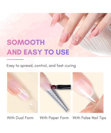 Makartt Poly Nail Extension Gel: Nail Thickening Acrylic Extension - Starter Polish Pink & Cheeky - Buy Online on SooperMarket.com