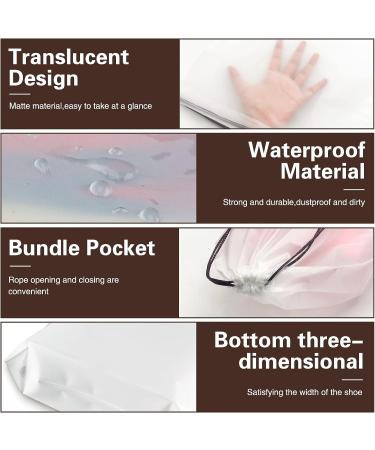 50 Pcs Translucent Travel Shoe Bags - Large Clear Shoe Storage Organizers for Men and Women - Buy Online on SooperMarket.com