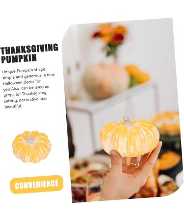 Alipis 3pcs Pumpkin Decoration Artificial Thanksgiving Pumpkin Decor Pumpkin Model Decorative Pumpkin Vintage Decor Dollhouse Miniatures Food Miniature Dollhouse Ceramics Props Window - Buy Online on SooperMarket.com