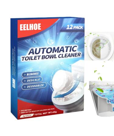 12pcs Toilet Cleaner Active Tablets Toilet Bowl Cleaner Toilet Limescale Remover Toilet Stain Remover Heavy Duty Toilet Cleaning Tablets Deep Clean Deep Cleaning Foam Action Tabs Toilet Cleaner