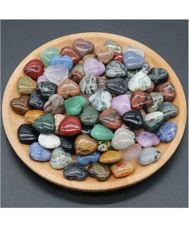 Natural Crystal Rough Natural Crystal Rough 2PCS Natural Rose Quartz Crystal Love Heart Home Decoration ChakraReiki Gemstone Agate Specimen Pecimen Gift Exorcise Evil Spirits Money Drawing (Color : L 20X20X8mm Zebra Stone - Buy Online on SooperMarket.com