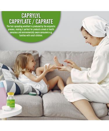 Buy Cosmetic Grade Caprylyl Caprylate/Caprate - Emollient for Sensitive Skin Body & Baby Care - 3.52 Oz - International Shipping Available - Buy Online on SooperMarket.com