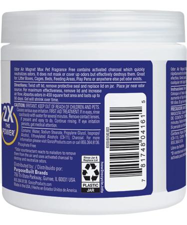 Gonzo Natural Magic 14oz Activated Charcoal - 2 Pack for Litter Boxes, Cages, Pet Beds - Buy Online on SooperMarket.com