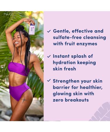 Coco & Eve Glow Figure Smoothie Shower Gel | Moisturizing Lychee & Dragon Fruit Body Wash Sulfate Free - 10.1 fl oz/300ml - Buy Online on SooperMarket.com