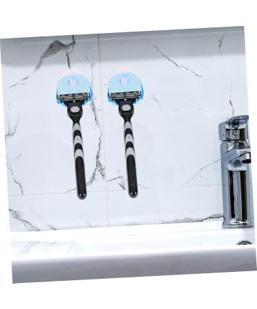 Angoily 2-Pack Razor Holder Shower Hook - Suction Hook for Bathroom Storage & Razor Organization - Buy Online on SooperMarket.com