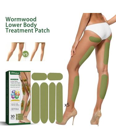 SizSlim Leg S_limming Herbal P_atch Leg Sl_Imming Herbal Patch Wormwood Lower Body Treatment Patch Breaks Down Cellulite for Better Body Shape (90PCS) - Buy Online on SooperMarket.com