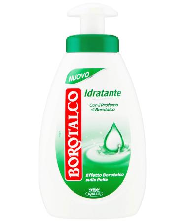 Borotalco: "Idratante" Moisturizing Liquid Soap - 8.45 Fluid Ounces (250ml) Bottle with Measuring Cap Italian Import